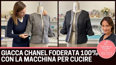 cucire giacca chanel|Tutorial per cucire giacca chanel foderata tutta a macchina! in .